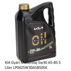 KIA Gyári Motorolaj 5w30 A5-B5 5 Liter LP0425W30A5B505K 