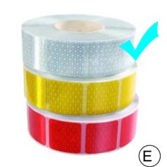 fényvisszaverő szalag kockas fehér M-HR-3CWK