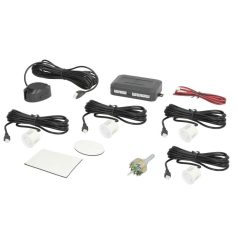   Hátsó Tolatóradar készlet 4 radaros hangjelzővel Fehér Színű