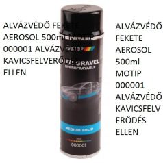   ALVÁZVÉDŐ FEKETE AEROSOL 500ml MOTIP 000001 ALVÁZVÉDŐ KAVICSFELVERŐDÉS ELLEN