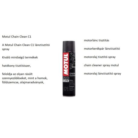MOTUL CHAIN CLEAN C1 400ML motorolaj lánctisztító spray