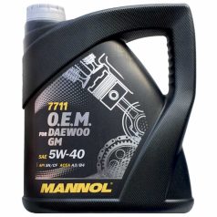 MANNOL OEM  DAEWOO GM  4L 7711 O.E.M. for DAEWOO GM 5W-40 4l