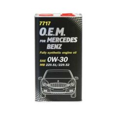   MANNOL OEM  MERCEDES 1L/METAL 7717 0w-30 1L Mercedes 229.51/229.52