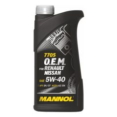   MANNOL OEM  RENAULT NISSAN 1L 7705 O.E.M. for Renault Nissan 5W-40 1l