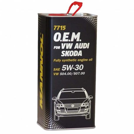 MANNOL OEM  VW AUDI SKODA/METAL5L 7715 fémdobozos O.E.M. for VW Audi Skoda