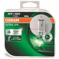   OSRAM ULTRA LIFE H7 12V 55W Ultra Life 3X Lifetime 12V 55W PX26d Dobozos 2db Osram 64210UL