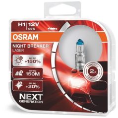   OSRAM Night Breaker Laser H1  halogen 64150NL 12V 55W +150% 2 db-os