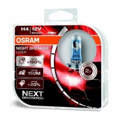   OSRAM NIGHT BREAKER LASER H4 12V 60/55W +150% 64193NL 2db gen2 halogén izzó +150%