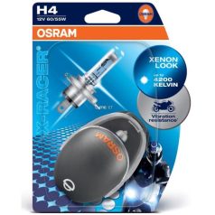  Motorkerékpár izó OSRAM X-Racer 64193XR-02B 12V H4 60/55W +20% RACER CB motorkerékpár 2db 