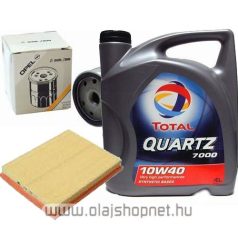 Opel Astra G benzines szűrőszett+motorolaj Total