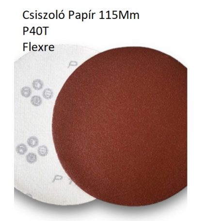 Csiszoló Papír 115Mm P40T Flexre