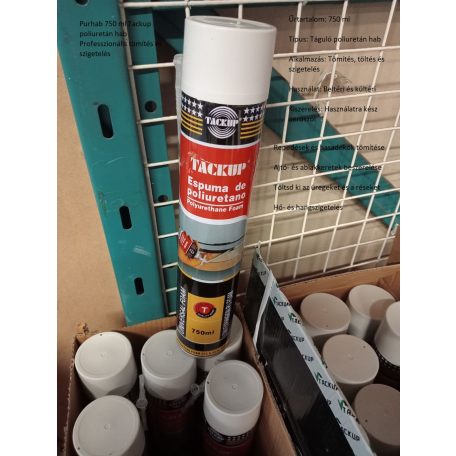 Purhab 750 ml Tackup poliuretán hab Professzionális tömítés és szigetelés