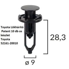   Toyota Lökhárító Patent 10 db os készlet Toyota 52161-20010