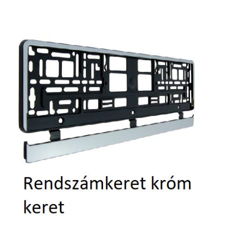 krom keret rendszamkeret