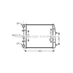   Skoda Fabia 1999- Vízhűtő 1,0i 8v, 1,4i 8v-16v NEM klímás 6Q0121253J