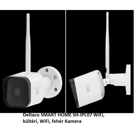 Deltaco SMART HOME SH-IPC07 WiFi, kültéri, WiFi, fehér Kamera