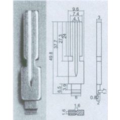SMP 8B.BMW (3 mm) - Kulcsszár