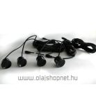 Tolatókamera szett, 3,5" színes kijelzővel, 4 db tolatóradar szenzorral