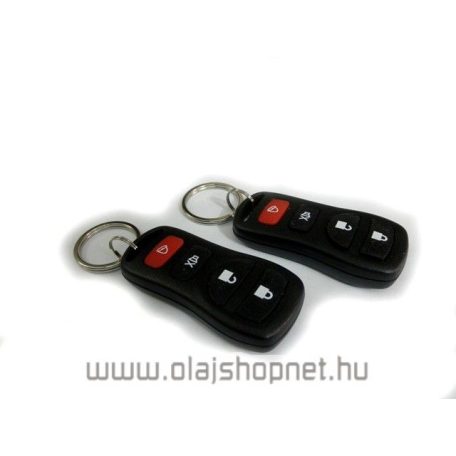 INDEXVILLOGTATÁS NÉLKÜLI ( nyitott ajtó figyelmeztetés ) egyirányú autóriasztó, rablásgátlás, motorindítás védelem, csomagtér nyitás, 24 hónap garancia