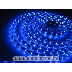   Flexibilis SMD LED szalag, vizálló, 30LED/m, kék fényű, méterben