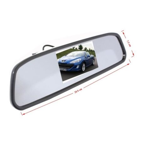 Visszapillantó tükör 4,3” kijelzővel, tolatókamerával