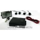 Négyszenzoros tolatóradar, LCD kijelzővel, 24 hónap garancia