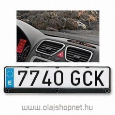   3 szenzoros, rendszámtábla keretbe integrált tolatóradar LED kijelzővel, hangjelzéssel