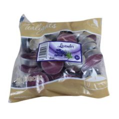 LEVENDULA Teamécses, illatgyertya 30db-os