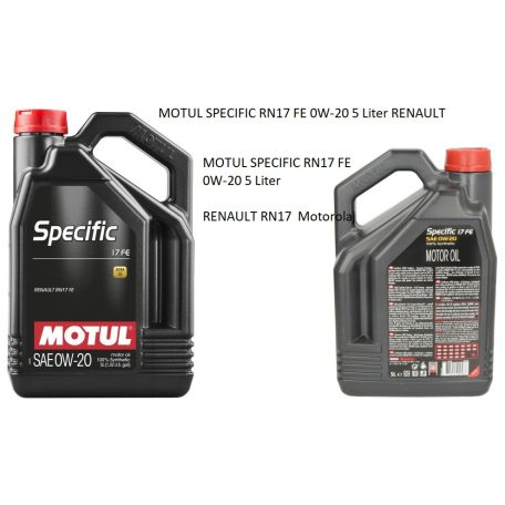 MOTUL SPECIFIC RN17 FE 0W-20 5 Liter RENAULT RN17  Motorolaj