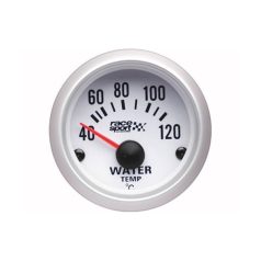 Vízhőfokmérő óra, RACE SPORT, Ø52mm, 12V