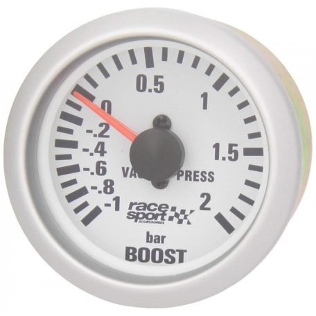 Turbónyomás mérő óra, RACE SPORT, Ø52mm, 12V