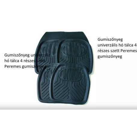 Gumiszőnyeg univerzális hó tálca 4 részes szett Peremes gumiszőnyeg