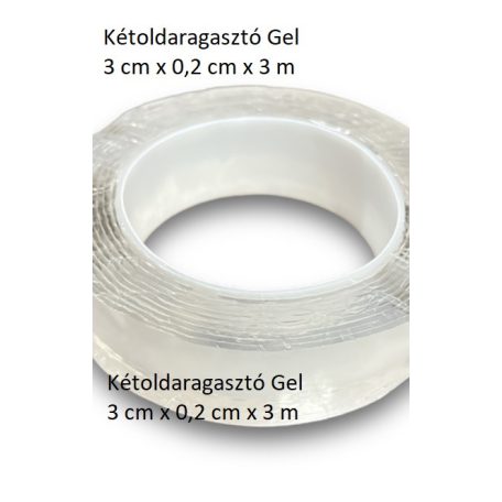 Kétoldaragasztó Gel 3 cm x 0,2 cm x 3 m 