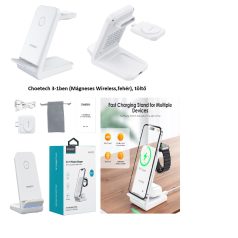 Choetech 3-1ben (Mágneses Wireless,fehér), töltő