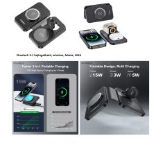 Choetech 3-1 hajtogatható, wireless, töltő