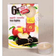 ALMA-VANILLIA teamécses, illatgyertya 6 db-os