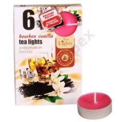 BOURBON-VANILLIAteamécses, illatgyertya 6 db-os