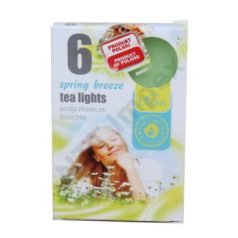   TAVASZI ILLAT Teamécses, illatgyertya A6 6db-os (SPRING BREEZE)