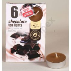   CSOKOLÁDÉ teamécses, illatgyertya 6 db-os (Chocolate Banana)