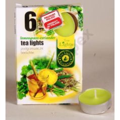 LEMONGRASS-CORIANDER teamécses, illatgyertya 6 db-os