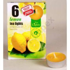 CITROM teamécses, illatgyertya 6 db-os (LEMON)