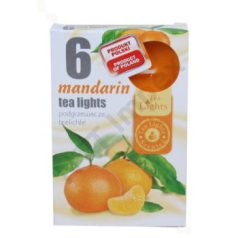 MANDARIN teamécses, illatgyertya 6 db-os