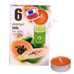 PAPAYA teamécses, illatgyertya 6 db-os