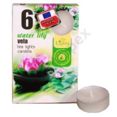 TAVIRÓZSA teamécses, illatgyertya 6 db-os (WATER LILY)