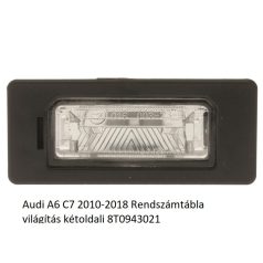   Audi A6 C7 2010-2018 Rendszámtábla világítás kétoldali 8T0943021