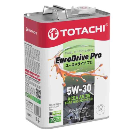 Totachi Eurodrive Pro Fuel Efficiency 5w30 4L API SL ACEA A5-B5 FORD WSS-M2C913-D