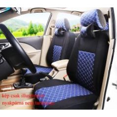   Univerzális fekete/kék steppelt üléshuzat szett UL-AG23002KÉK