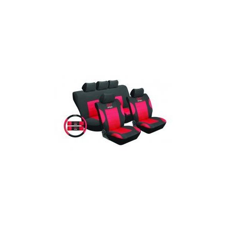 Univerzális üléshuzat UL-TY1651BKR piros -fekete