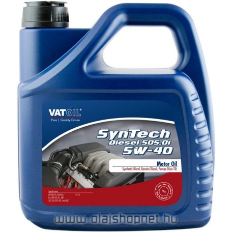 VAT Olaj SynTech Diesel 505.01 4 liter