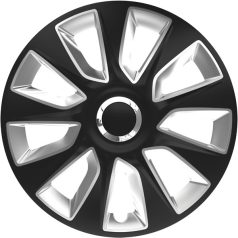 13" Stratos Ring Chrome Black & Silver